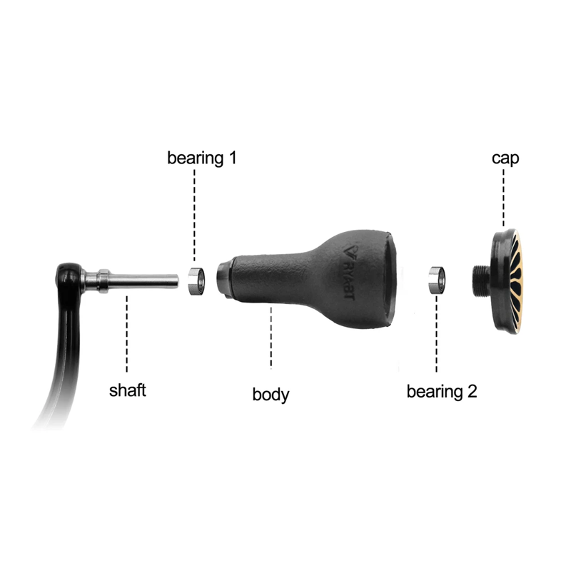 Perilla Negra de TPE de 27mm C - Shimano Reel Stradic reseña y precio